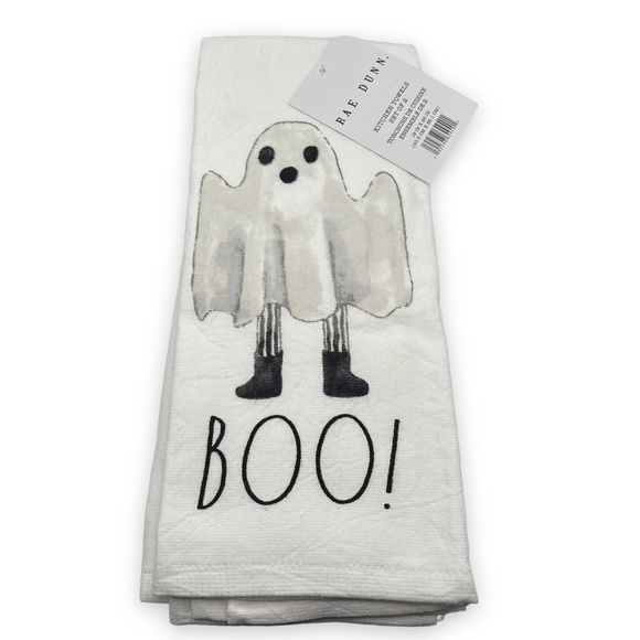 NEW Rae Dunn Kitchen Towels Set of 2 Halloween Edition 16” x 26” - Picture 7 of 7